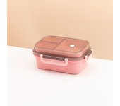 Double-layer lunch box, sealed for office workers, separated by compartments, lunch box, lunch box, and tableware