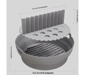 Air Fryer Silicone Microwave Baking Bowl Reusable Fried Chicken Basket Non-Stick Air Fryers Baking Tray Bakeware Kitchen Tools