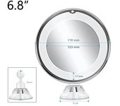 10x Magnification With Holder Suction Cup 360 Rotation Shower Shave Round Mirrors Bathroom Mirrors Washroom Fog Free New