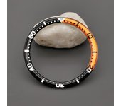 38mm*31.5mm Flat Resin Aluminium Watch Bezel Insert Fits SKX007 SKX009 SRPD Watch Case NH36 NH35 Movement Men Watch Parts