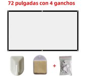 60/72/84/100/120/150 inch Foldable Projector Screen 16:9 Portable HD Display Screen Outdoor Cinema Home Movie Projector Screen