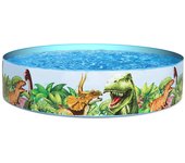 Bestway Piscina Rigida Infantil PVC Dinosaurios 183x38 cm +2 Años Jardin 55022