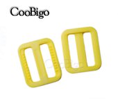 10pcs 1"(25mm)Plastic Adjustable Slider Tri-Glides Buckle Backpack Webbing Moll Tactical Bag Parts Pick Color #FLC079(Mix-s)