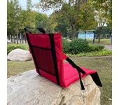 Cojín para acampar al aire libre con dobladillo de almacenamiento, tapete de picnic plegable, cojín para silla de playa y estadio