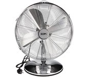 Ventilador de sobremesa. color cromado. potencia: 60w aspas: ø40cm edm