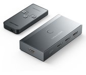 Vention switch/splitter hdmi 2.1 - 3x hdmi 2.1 hembra 8k - usb-c - color gris