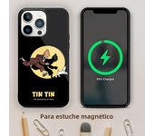 Cartoon T-Tintin Funny Dog Phone Case For Magnetic Attraction iPhone 11 12 13 14 15 Mini Pro XS Max X S Plus XR Shell