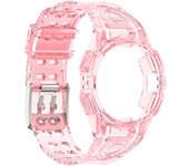 Transparent Case Cover+Strap for Samsung Galaxy Watch 4 Classic 46mm TPU correa sport bracelet Galaxy watch 6 5 4 44mm 40mm band