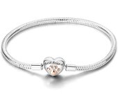 Original Bracelet 925 Silver Colorful Love Zircon Women's Jewelry Romantic Valentine's Day Gift
