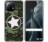 Tumundosmartphone Funda Gel Tpu para Xiaomi Mi 11 5G diseño Camuflaje 01 Dibujos
