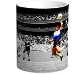Taza Maradona. D10S. Futbol. Argentina. Boca. El pelusa. Barrilete cosmico Diego Armando
