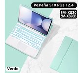 Backlit Touchpad Keyboard Case For Samsung Galaxy tab S10 Plus S10+ 12.4 SM-X820 5G SM-X826B 2024 Cover Korean Hebrew Keyboard