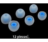 Ivinxy 12pcs Layer Silicone In-Ear Earphone Covers Cap Replacement Earbud Bud Tips Earbuds eartips Earplug Ear pads cushion