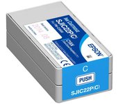 Epson sjic22p cyan cartucho de tinta original - c33s020602 / sjic22p(c)