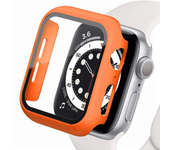 Tempered Glass+cover For Apple Watch Accessories 45mm 41mm 44mm 40mm 42mm Screen Protector Apple watch Case serie 9 4 5 6 SE 7 8