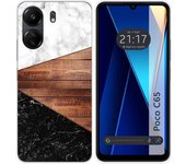 Funda Silicona para Xiaomi Poco C65 diseño Mármol 11 Dibujos