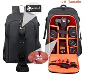 Mochila De Hombros Impermeable Para Fotografía Con Trípode De Video Gran Capacidad Para Cámara DSLR Canon Nikon Sony Pentax Incluye Cubierta De Lluvia