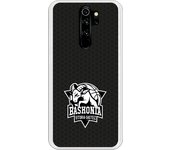 Funda original compatible con Xiaomi Redmi Note 8 Pro - Baskonia blanco y negro