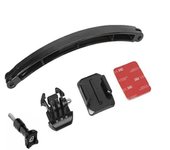 Barra Curva casco para cámaras deportivas  con  20 cm Brazo de extensión Compatible con Montaje del Casco de Gopro / SJCAM/cámaras de acción，