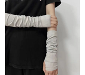 Gothic Lolita Anime Solid Thin Soft Gloves JK Girls Mittens Oversleeve Man Women Fashion Sun Block Cuff Fingerless Arm Warmers
