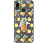 Tumundosmartphone Funda Gel Transparente para Huawei P Smart 2019 / Honor 10 Lite diseño Piña Dibujos