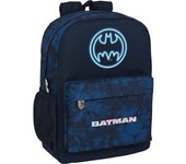 SAFTA - MOCHILA ADAPT.A CARRO BATMAN "LEGENDARY" - Mochila con Asas Ajustables y Espalda Ergonomica - Mochila con Compartimientos con Cremallera - Mochila Diseño Único y Licencia Oficial By BATMAN "LEGENDARY"