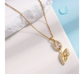 Tulip Necklace Pendant Copper Material Sweet And Romantic Suitable For Party Banquet Anniversary Valentine's Day Gift For Girls