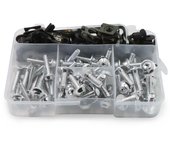 For Yamaha R1 R6 R3 FZ1 FZ6 FZ8 MT03 MT07 MT09 MT10 XJ6 TMAX VMAX XMAX R125 MT-25 195PCS Fairing Bolts Kit Bodywork Screws Nut