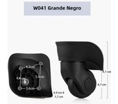 W041 Wheel For Suitcases Travel Luggage Business Box Trolley Pulley Accessories Hard Shell Suitcase Practical Replacement Caster