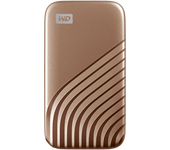 SANDISK MY PASSPORT TM SSD 500GB, GOLD, 1050MB/S READ, 1000MB/S WRITE, PC & MAC COMPATIABLE