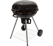 Barbacoa de Carbón con Ruedas Aktive Aluminio Metal esmaltado textileno 57 x 86 x 57 cm Negro