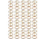 20Pcs 3 Ring Gold Book Rings Leaf Binders Office Book Rings Snap Split Hinged with 20 mm Inner Diameter Gold Book Rings