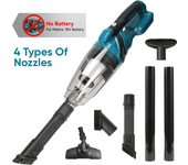 ZVD Aspiradora inalámbrica de mano eléctrica, aspiradora inalámbrica para el hogar y el coche, doble uso, portátil, limpieza de alta potencia para batería Makita de 18V