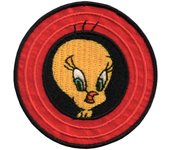 Parches Ropa Warner Bros – Parche Bordado Ropa – Animales – (licencia oficial) – Looney Tunes – Tweety – Canario Piolín – Tiernos – 6,0 x 6,0 cm. - Moda The Happy Patch