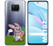 Tumundosmartphone Funda Gel Transparente para Xiaomi Mi 10T Lite diseño Conejo Dibujos