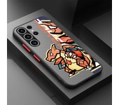 Matte Case For Samsung Galaxy S23 S22 S21 S20 Plus Note 10 Plus 20 Ultra S23Ultra Soft Phone Cases Pokemon Pikachu Cute