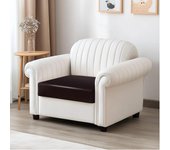 Stretch PU Leather Water-Proof Sofa Cushion Covers Sofa Seat Slipcover Backrest Cover Easy to Clean Sofa Protector for Pets Kids