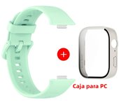 Tempered glass case+band For Huawei Watch Fit 3 Strap silicone sport bracelet for Huawei Fit3 Replacement watchband Accessories