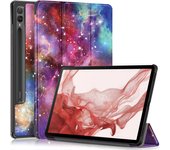 New For Samsung Tab S9 Fe Plus Case 12.4" Tri-Folding Stand Magnetic Smart Cover For Coque Galaxy Tab S9 FE S9 Plus Case