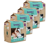 Pack ahorro Bambo Nature pañales T1 (2-4g) 88 uds