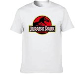 2023Jurassic Park T Shirt Men 100% Cotton Printed T-Shirt Casual Funny Tops Jurassic World Tees Short Sleeve Cool Tshirt 80045