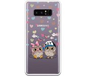 Funda compatible con Samsung Galaxy Note 8 - Pareja Buhos