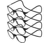 4PCS New Magnet Hanging Neck TR90 Reading Glasses Men Women Anti-Blue Light Portable Ultra-light Computer Spectacles Round-Frame