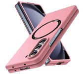 Funda magnética para Galaxy Z Fold 5 5G, ligera, ajustada, resistente a los golpes y a las caídas, para Samsung Galaxy Z Fold 5 5G, funda protectora rígida de policarbonato a prueba de golpes, color rojo vino 18-Z Fold5-15