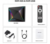 R69Plus Android14 TV box Wifi6 Allwinner H728 octa-core Wifi6 1000M  4GB RAM 16GB 32GB/64GB Bluetooth5 8K decoding Chromecast