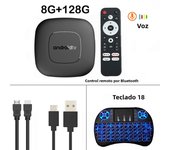 Original Android 14 T11 TV Box Smart Streaming Media Player Allwinner H313 Wifi 5G Bluetooth Google Assistant Ram 8GB Rom 128GB