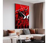 Tengen Toppa Gurren-Lagann Movie Sticky Posters Vintage Room Home Bar Cafe Decor Vintage Decorative Painting