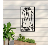 Female Body in Frame, Metal Art Wall Decor, Hangings Steel Bathroom decoration, Iron Set Large Wall Art, Gift for Him