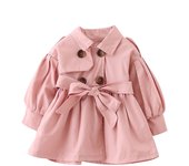 Fashion Baby Trench Coat Cotton Autumn Spring Baby Girl Clothes Kids Jackets for Girls Coats Infant Outerwears Clothing