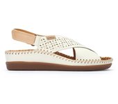 Sandalias altas mujer PIKOLINOS 0848C1 C909 SANDALIA DRUZADA CUÑA PICADA NATA 34446 25V